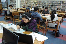 Students in Reading Room
